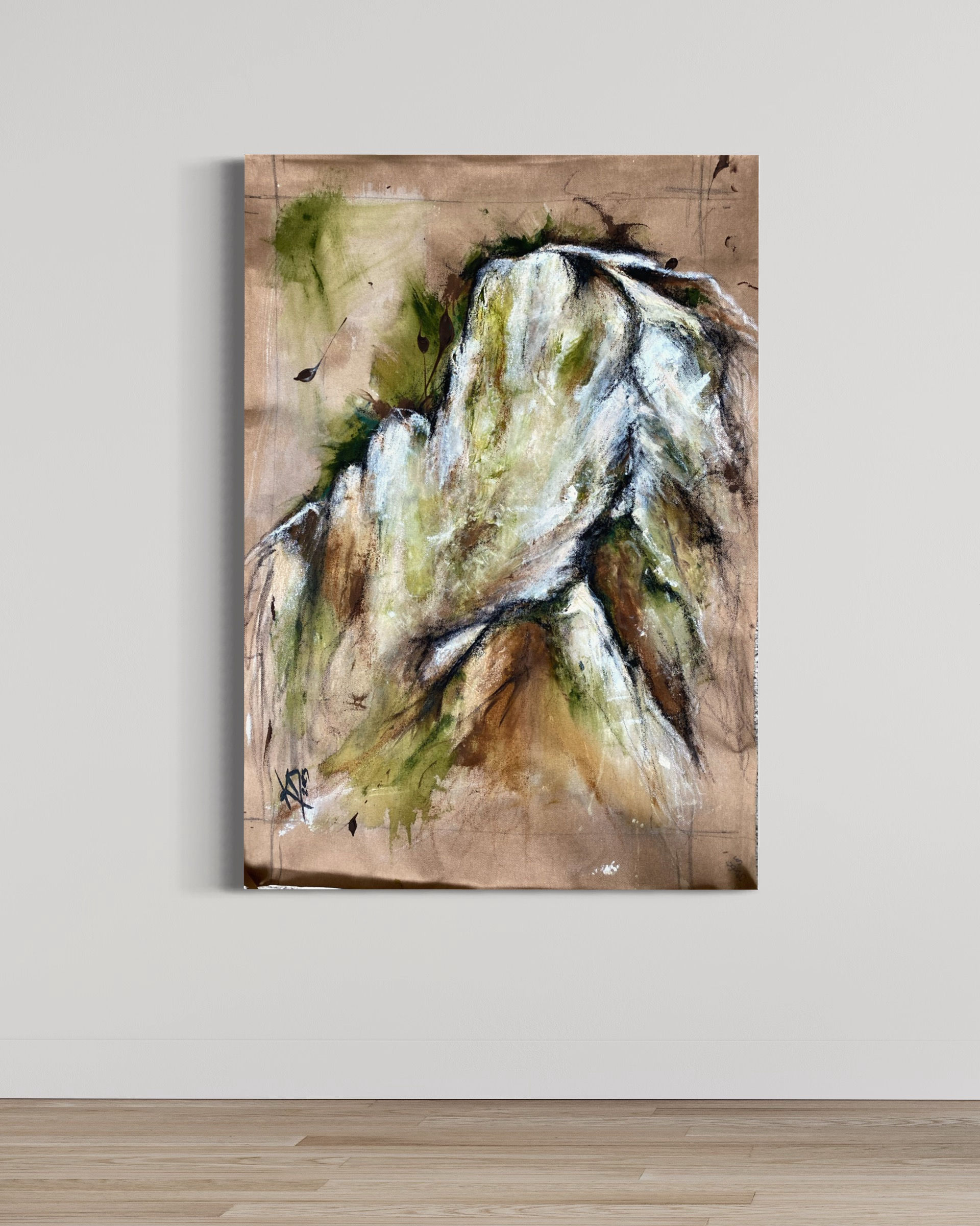 ,,Kraftplatz Untersberg.“ 50x60cm *Reserviert