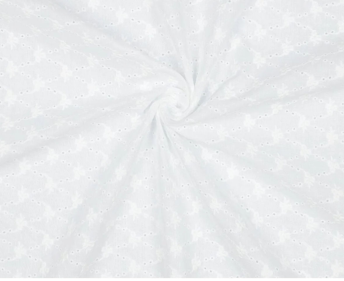 Broderie anglaise blanche