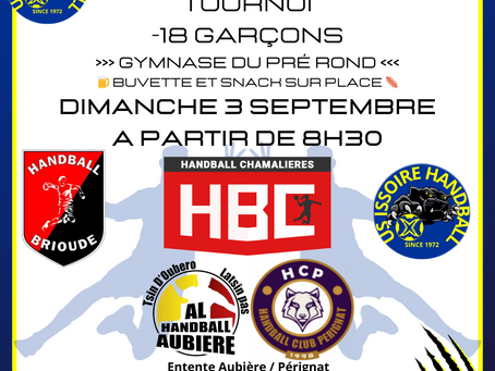🤾♂️Tournoi -18 Garçons ! 🏆