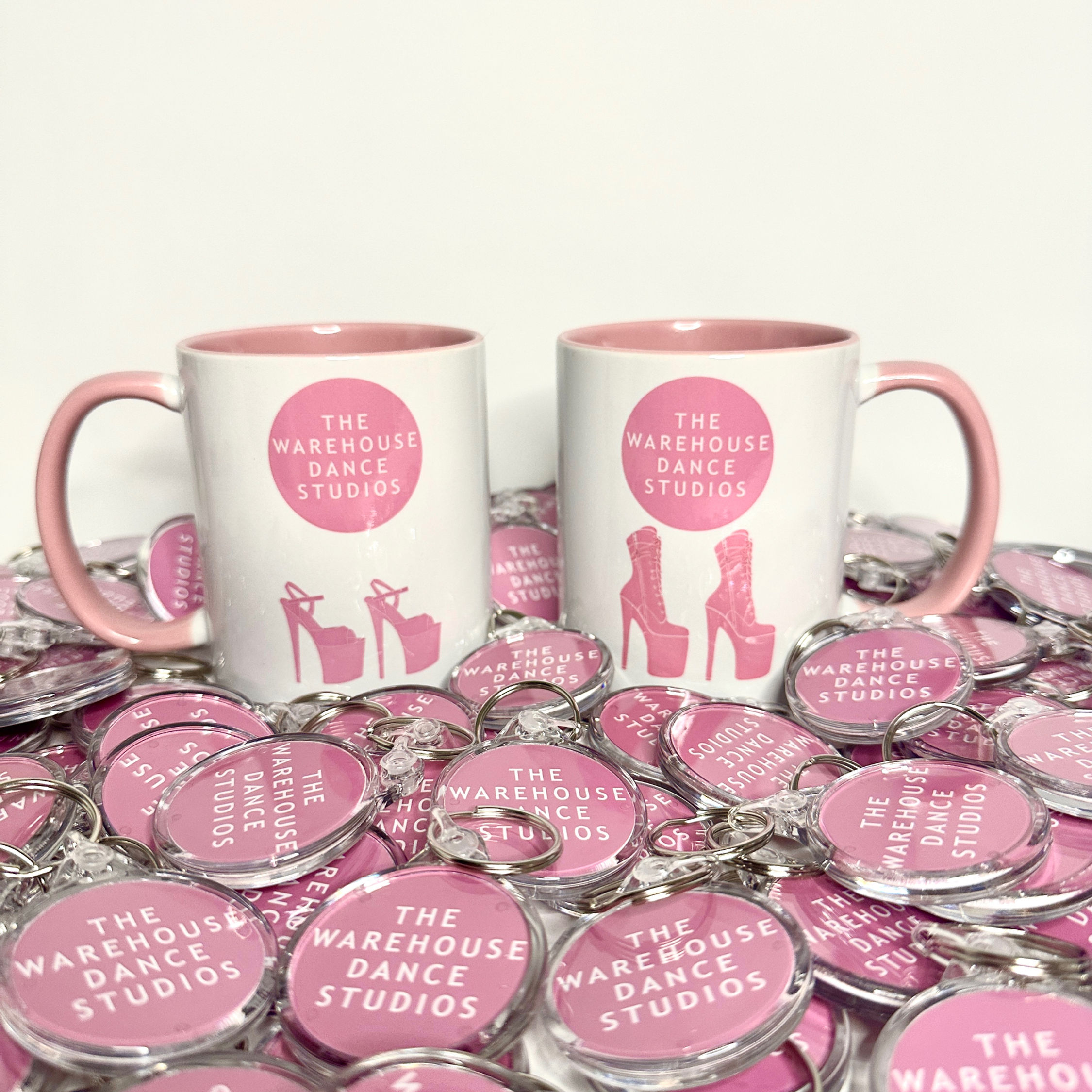 Image shows The Warehouse Mug & Keyring set.