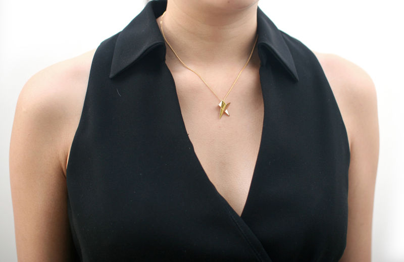 Thumbnail: Small Star Necklace in 18K Gold Vermeil