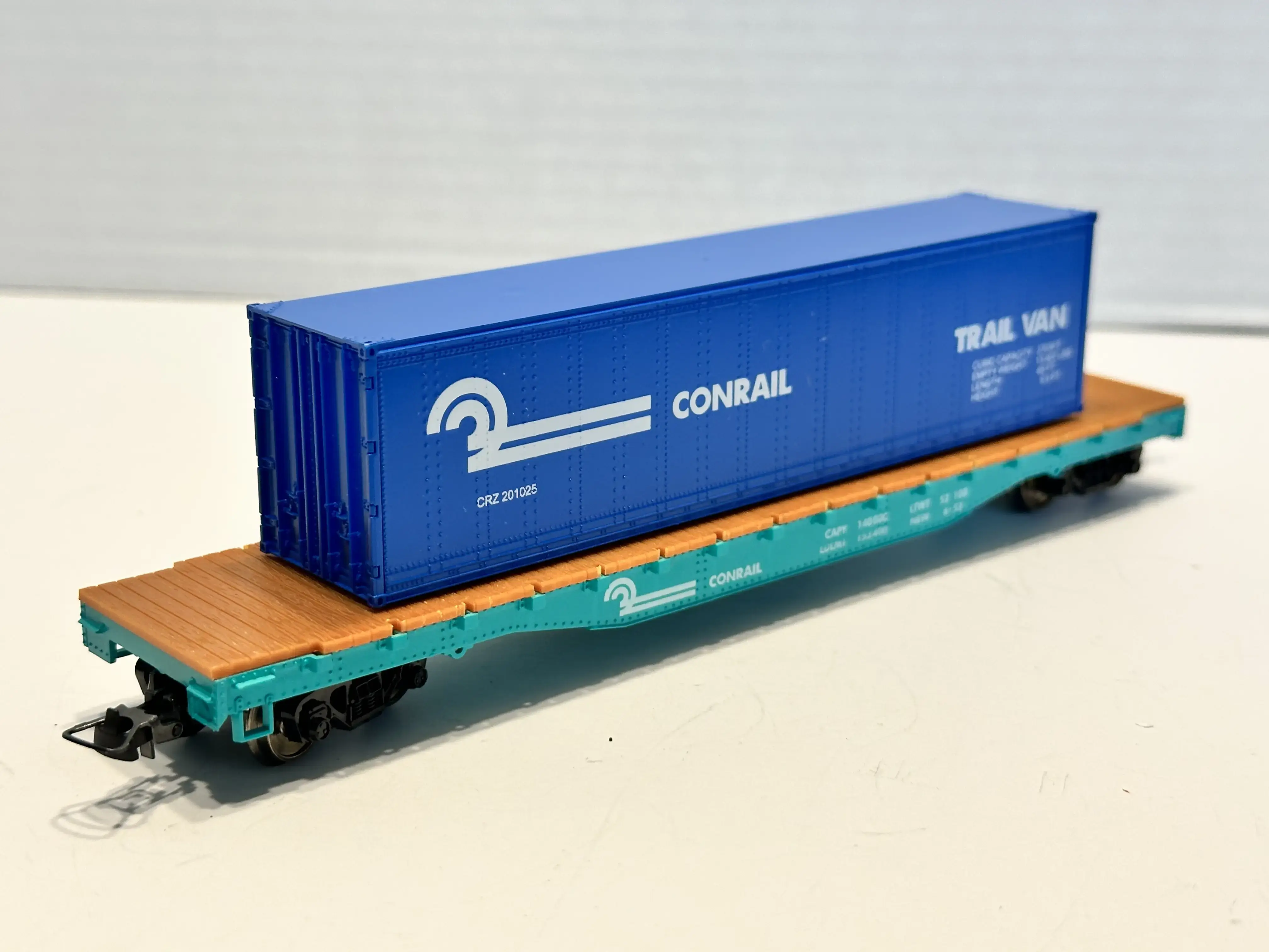 Mehano - 4ax flat wagen w/ CONRAIL container, excellent