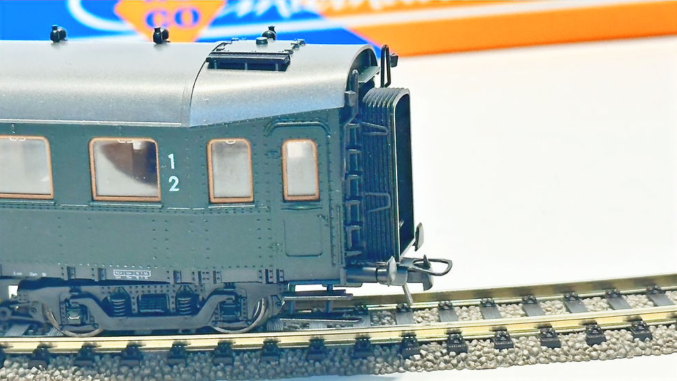Thumbnail: Roco 4291 -4ax Prussian Express wagen, 1/2 Cl., excellent, boxed