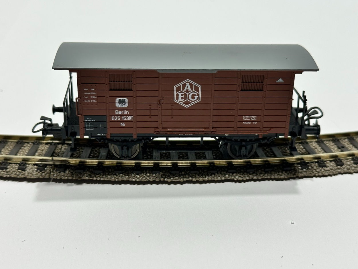 Marklin freight wagen AEG BERLIN 625 153, AC, K.P.E.V., good