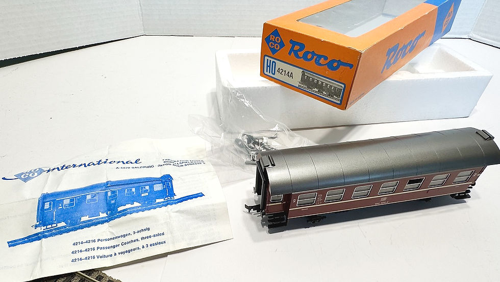 Miniatura: Roco 4214A - 3ax intermed. passenger wagen, excellent, KKK, boxed 