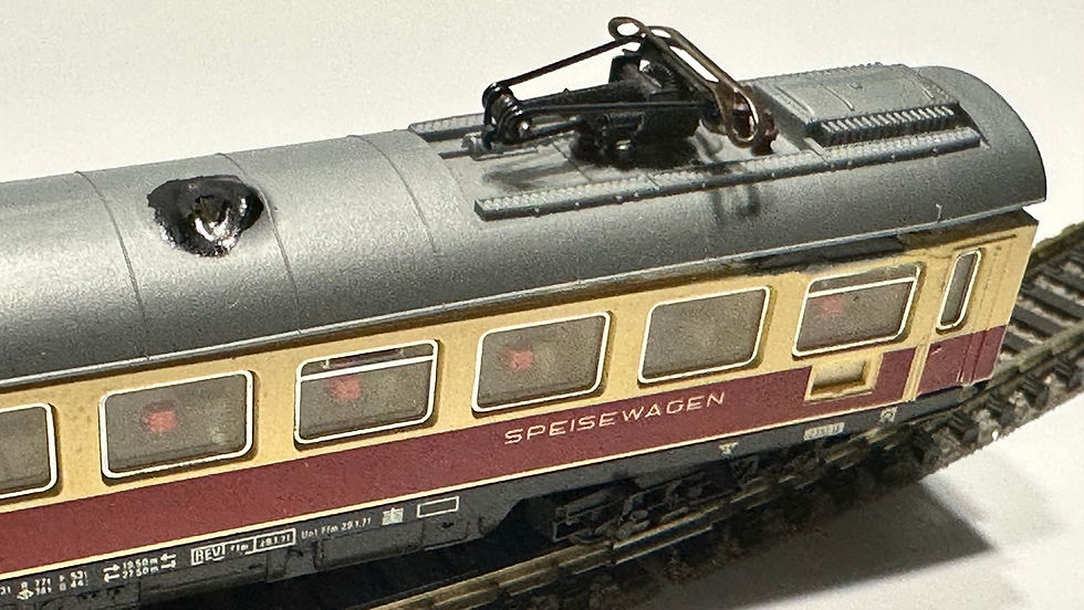 Thumbnail: Fleischmann 8162 - 4ax TEE TransEuropExpress w/ Panto, good