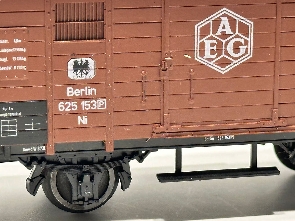 Thumbnail: Marklin freight wagen AEG BERLIN 625 153, AC, K.P.E.V., good