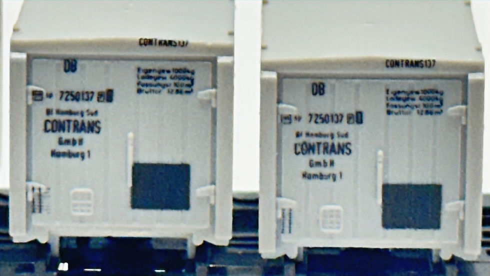 Miniaturbild: Minitrix 3536 container freight wagen VON HAUS ZU HAUS, excellent