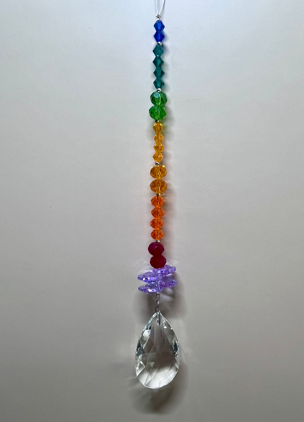 Tear Drop Rainbow Gem Sun Catcher