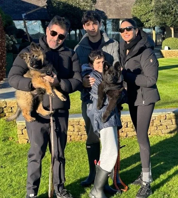 TV judge (X-Factor, Britains got talent) Simon Cowell and his family enjoying time in the Cotswolds - based in the near Beyonce and Jay-Z Cotswolds Wiggington