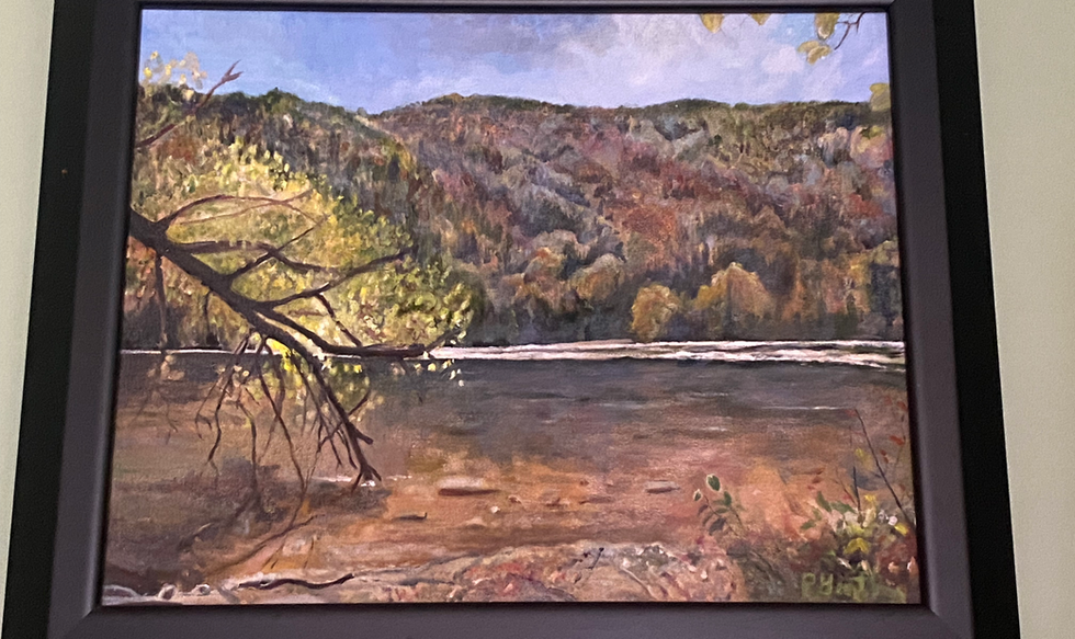 Title: French Broad River
xMedia: Oil on canvas
Dimensions: 20" x 24"
Framed
Landscapes Series