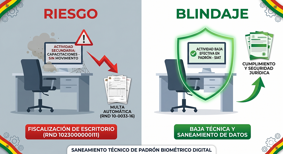 Alerta Tributaria: El SIN intensifica fiscalizaciones a empresas con actividades secundarias sin movimiento