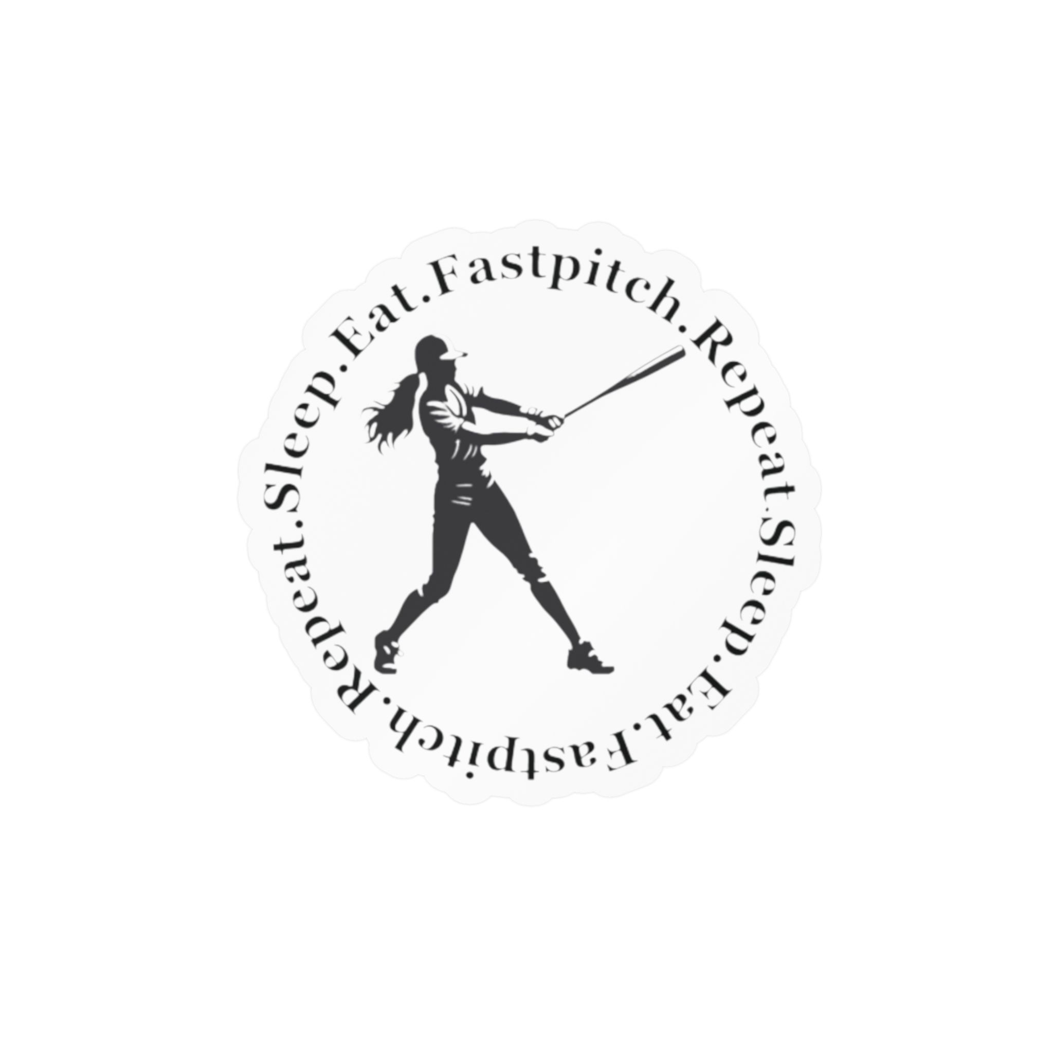 Sports, Stickers: SLEEP.EAT.FASTPITCH.REPEAT