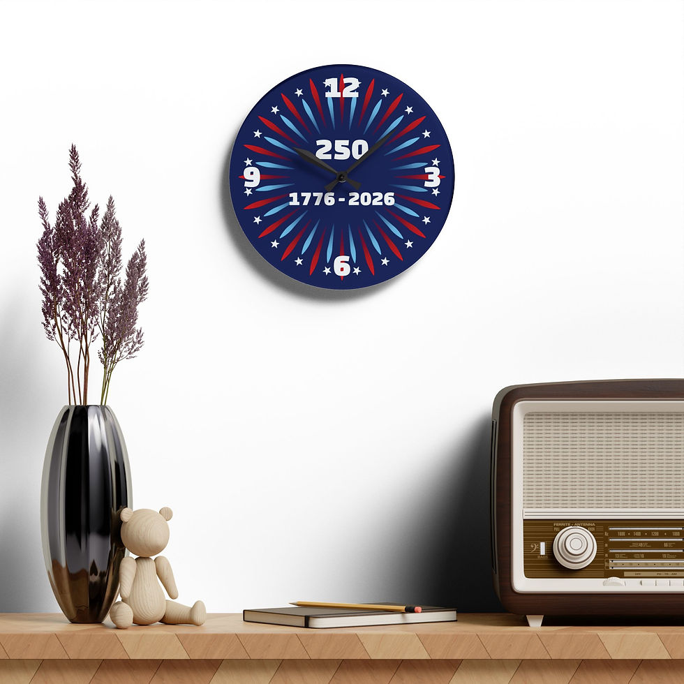 Thumbnail: Home, Acrylic Wall Clock: AMERICA