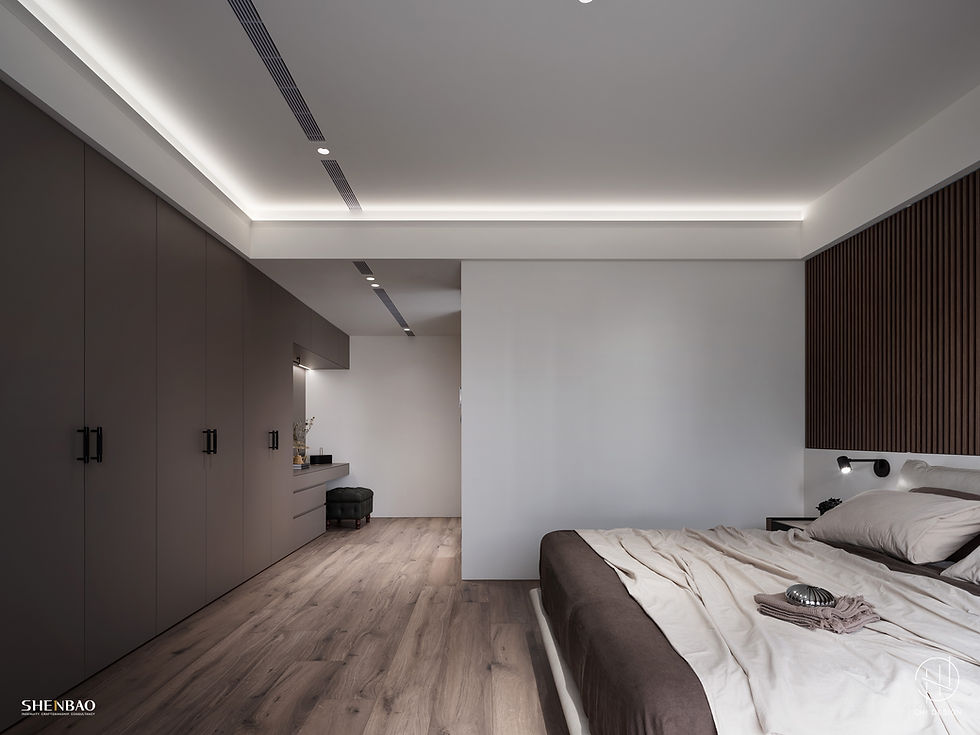 主臥 衣櫃門片 化妝桌 吊櫃 C221奶茶棕 
床頭收納櫃 門片 022緬柚