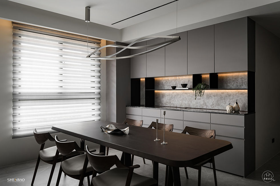 餐廳 餐邊櫃 背板 S004雲彩灰