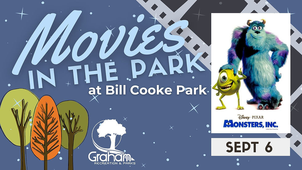 Movies in the Park - Monsters  Inc.