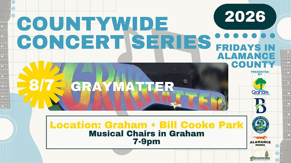 Musical Chairs Concert Series at Bill Cooke Park: Graymatter