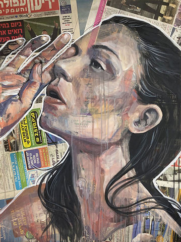 2021 60x80 cm | 2021
Industrial paint and marker on newsprint glued to MDF