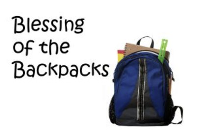 Blessing of the Backpacks
