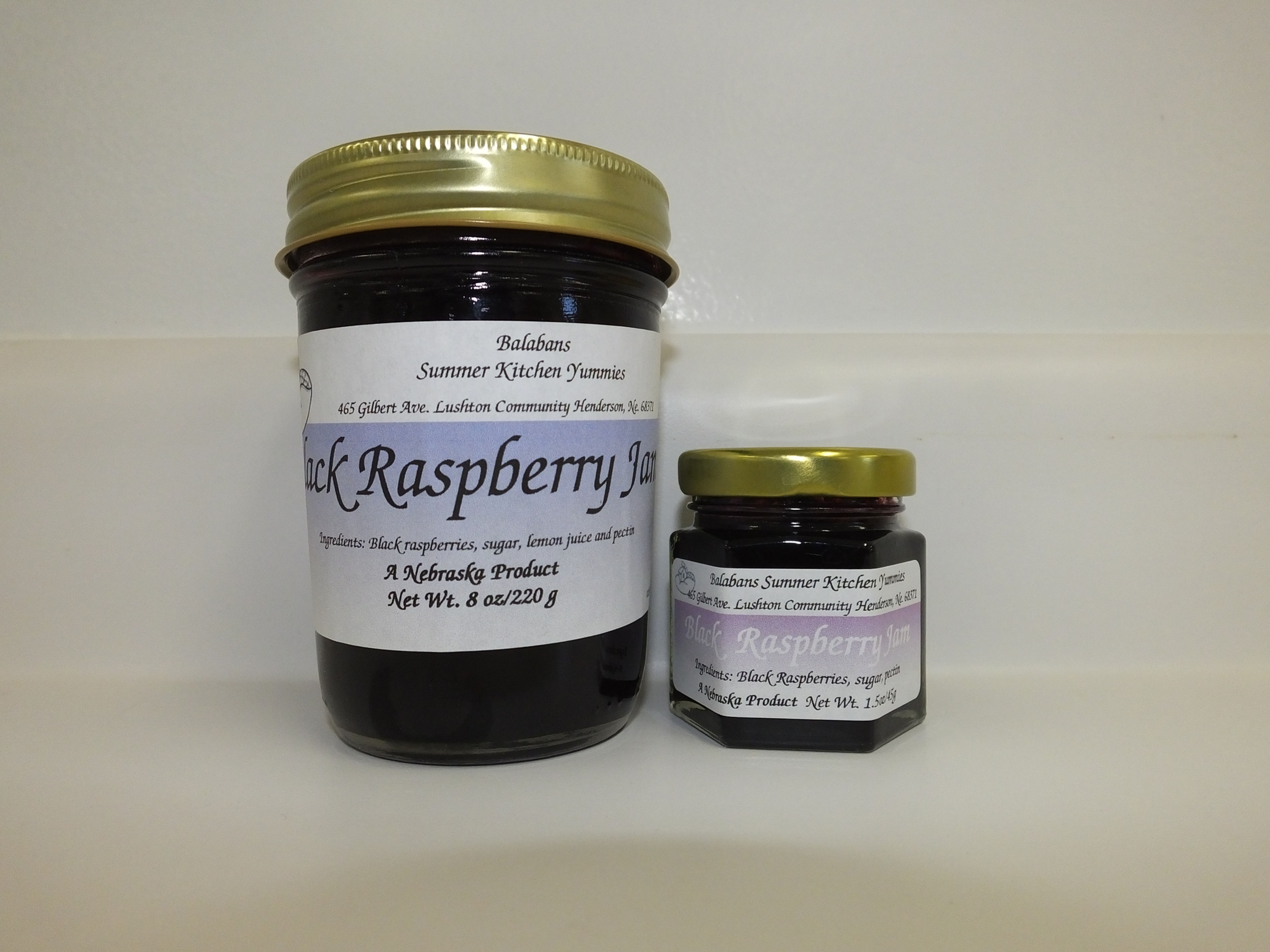 Black Raspberry Jam - 8oz.