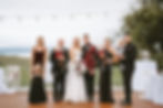 Lets cheers family wedding picture