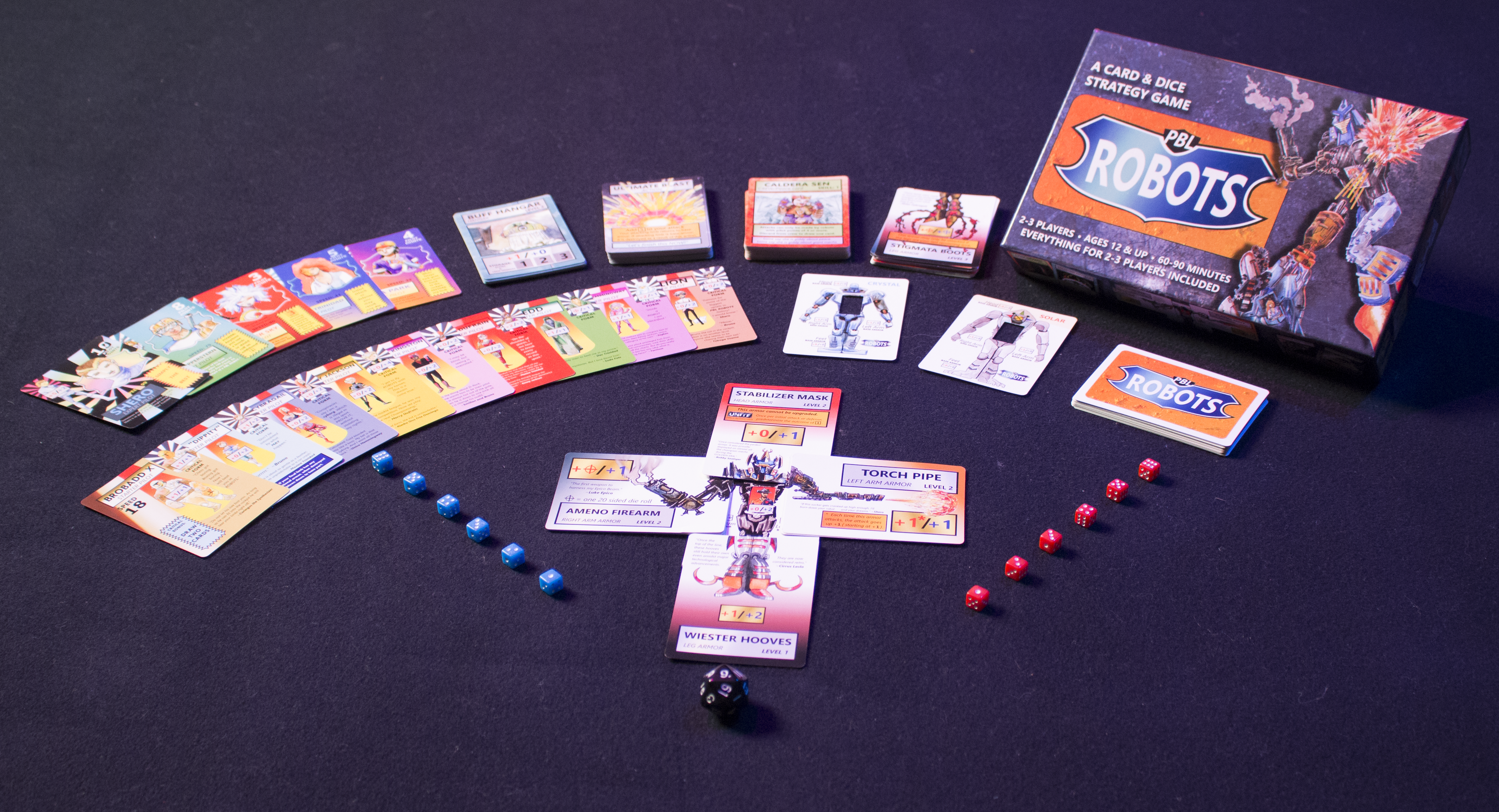 PBL ROBOTS card & dice game