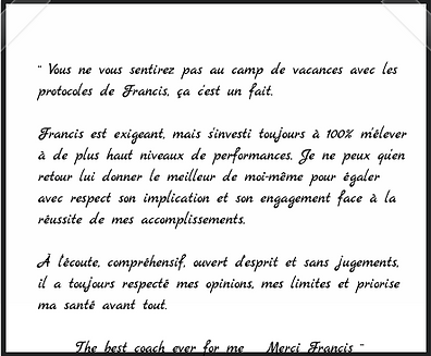 témoignage client