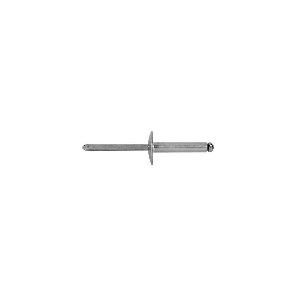 Button Head Rivet 3/16" Diameter, Aluminum Body/Aluminum Mandrel