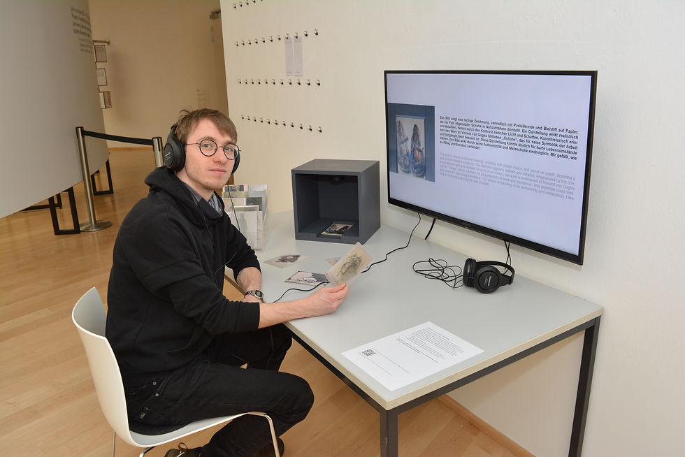 Digitalkünstler Gordon Endet an der KI-Station des Horst-Janssen-Museums in Oldenburg
