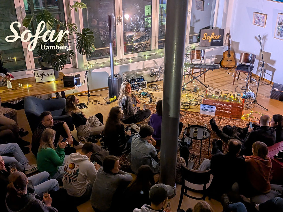 Szene eines Hamburger Sofar Sounds Konzerts