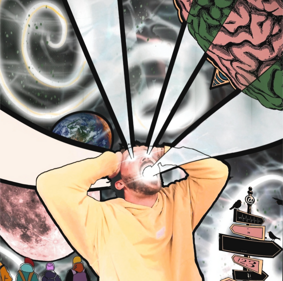 Chaos im Kopf: Wie die meisten leidet auch Aang Patchacuteq an Mental Overload. Er verarbeitet sie zu starken Hip Hop-Tracks, (Bild: Ben Kujadt)