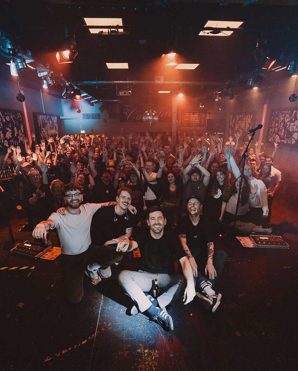 Die Band Catapults aus Oldenburg nach einem Konzert im Oldenburger Cadillac.