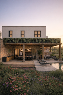 Proyecto arquitectónico residencial contemporáneo diseñado por Entropía Studio, enfocado en arquitectura, construcción y desarrollo arquitectónico en México.