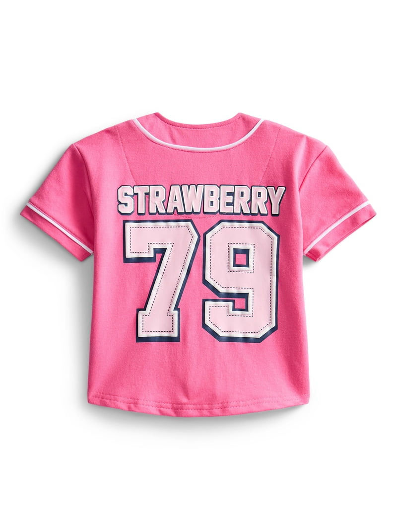 Thumbnail: Strawberry Shortcake Toddler Button Down Baseball Jersey with Short Sleeves
