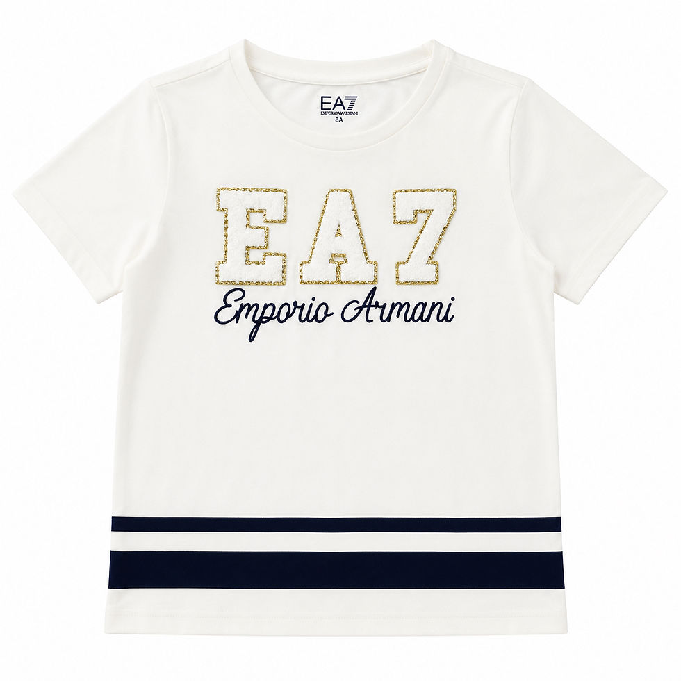 Thumbnail: EMPORIA ARMANI EA7 Girls Cream Top 