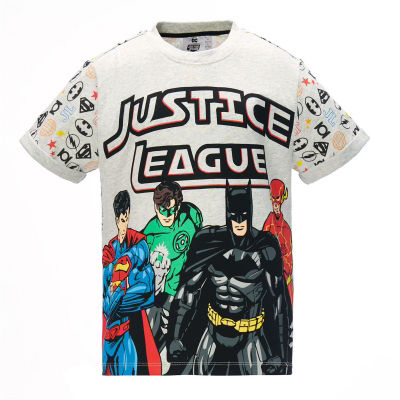 BOYS DC COMICS JUSTICE LEAGUE BATMAN SUPERMAN SHORT SLEEVE T-SHIRT