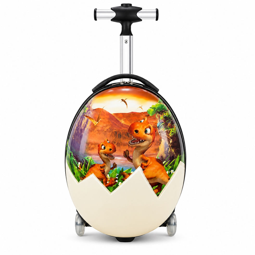 Thumbnail: Dinosaur In The Egg Style Rolling Suitcase unisex trolley Bag -Back to School