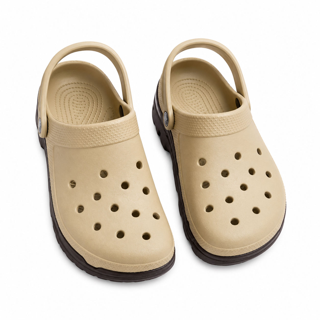 Xoech-Onesue Adult Crocs Caterpillar Clogs - Nude 