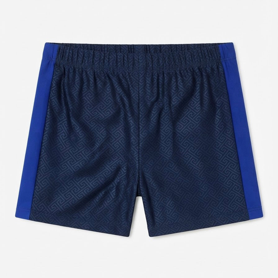 Teenage Boys Engraved Design Swim Shorts