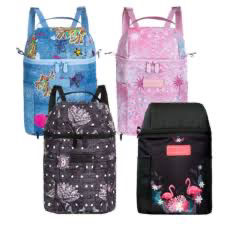 Thumbnail: Zenit Backpack Outing/ Thermal Pack  Lunch Flamingos Black Chameleon zipper Bag 
