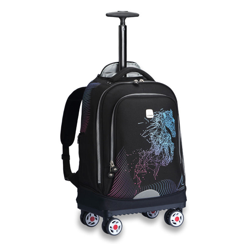 Uniker 4 Wheels Backpack Trolley bag