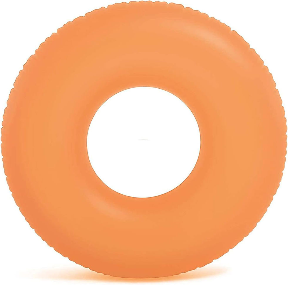 Thumbnail: Intex Frost Tube Inflatable Sturdy Swim Pool, 36" -Swim Ring Neon Orange 