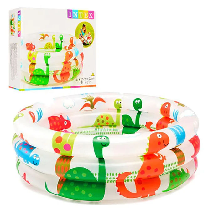 Thumbnail: INTEX 3 Ring Dinosaur Printed Swimming Pool - 2ft - 57106
