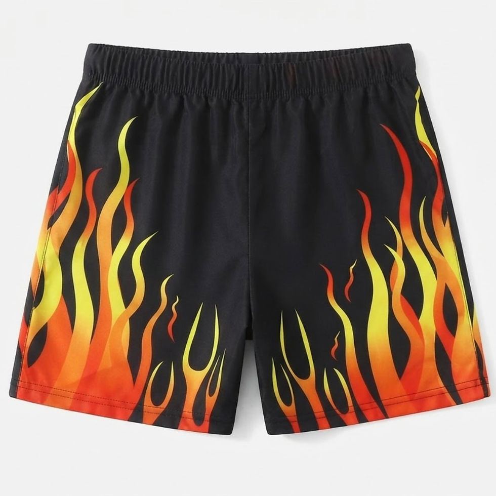 Thumbnail: Noname Teenage Boys Beach Party  Swim Shorts Printed Swim Trunks  