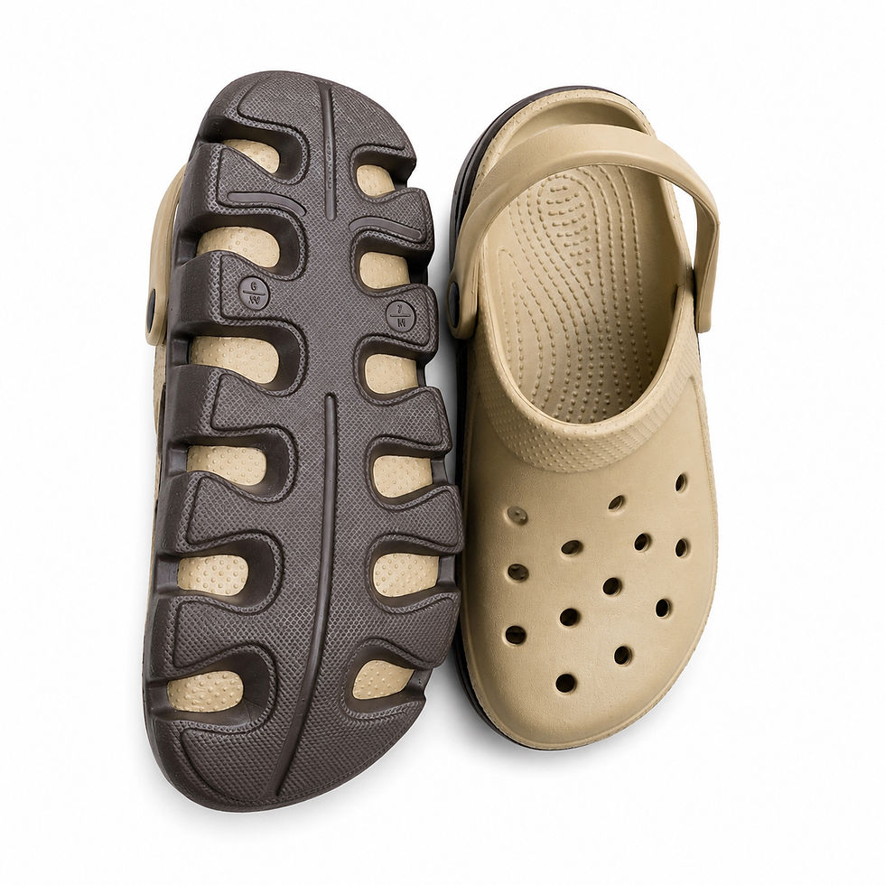 Thumbnail: Xoech-Onesue Adult Crocs Caterpillar Clogs - Nude 