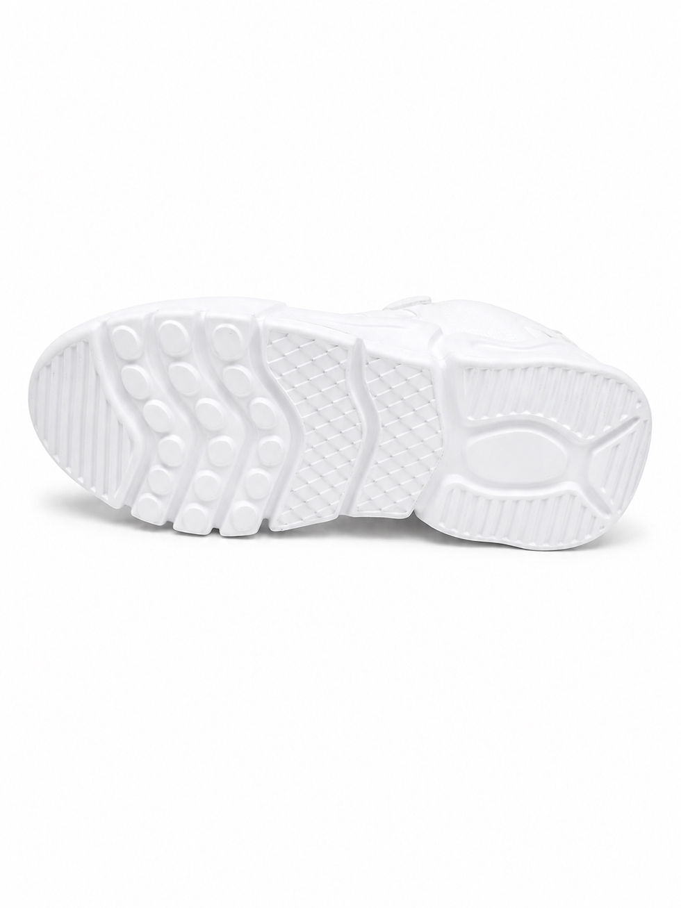 Thumbnail: Fashion Bulky Sole Unisex White Sneakers 