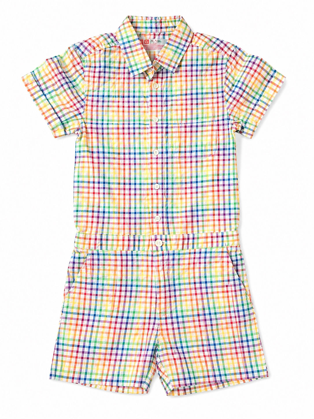 TakePride Ladies/ Teenage Girls Check Playsuit -Multicolored 