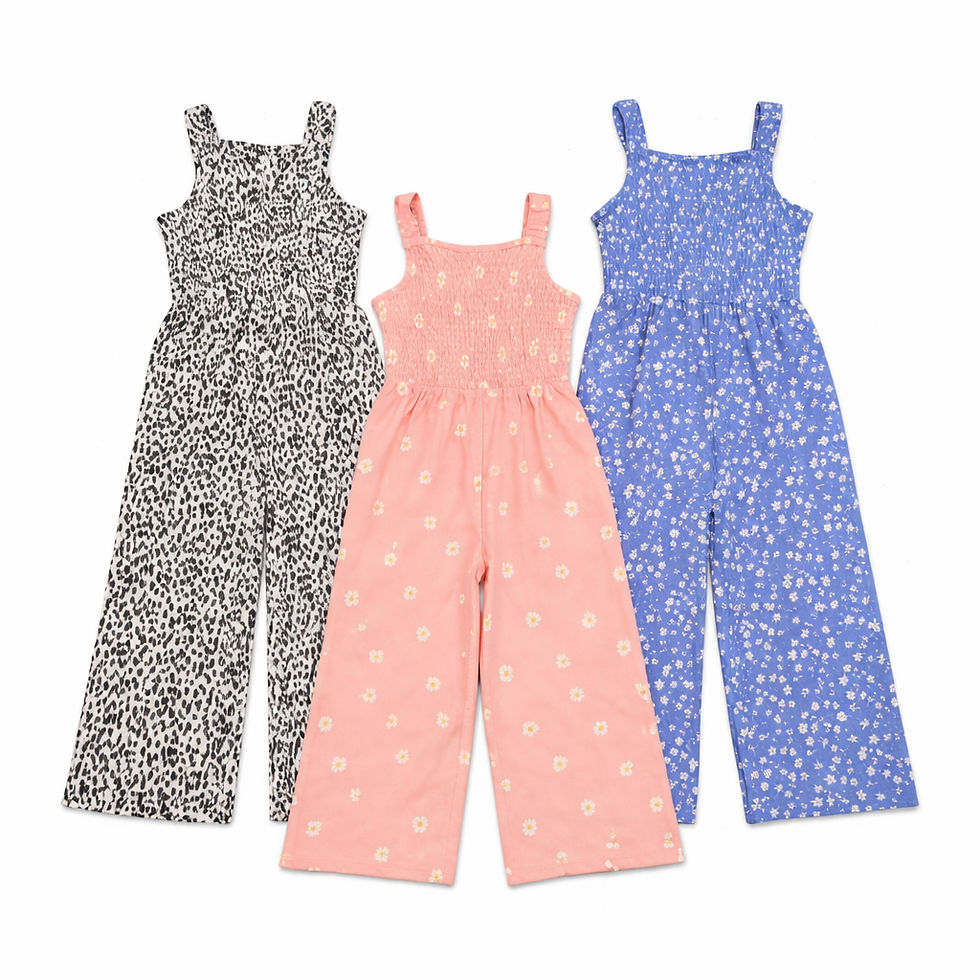 Thumbnail: Yampi Girls jumpsuit -Peach 