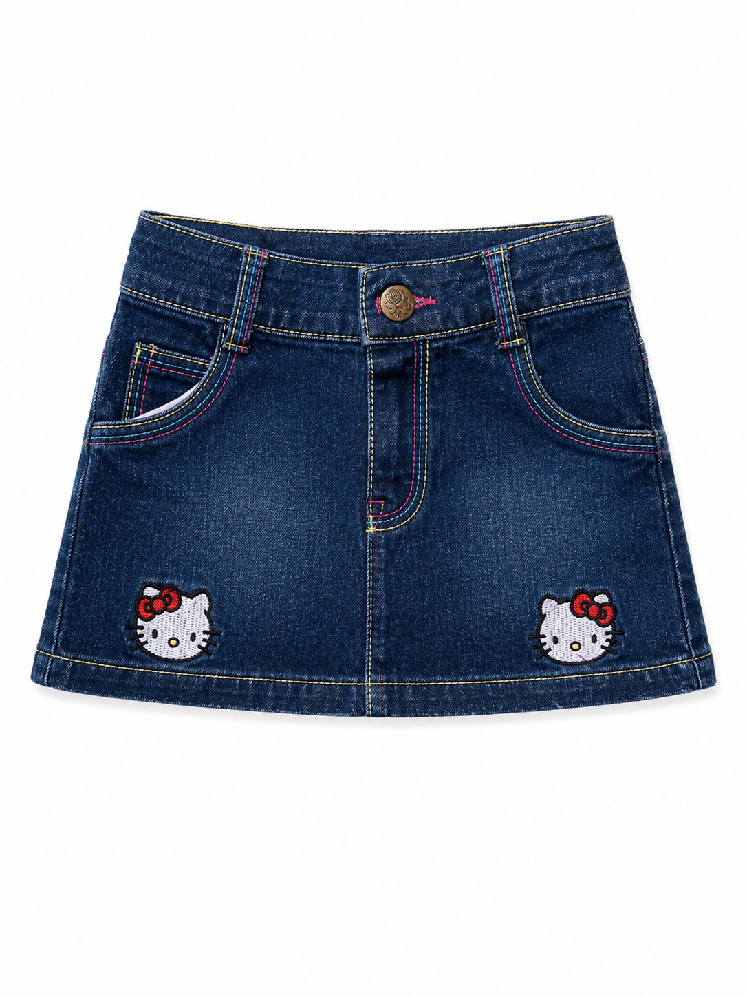 Hello Kitty Girls Jeans Skirt 